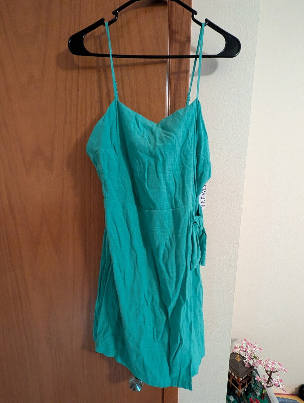 Nine West Teal Slip Mini Dress - M